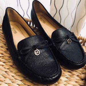 Michael Kors Black Leather Loafer